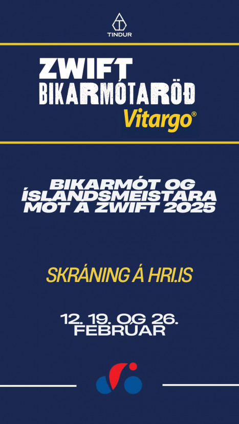 Bikar- og Íslandsmeistaramót á Zwift 2025